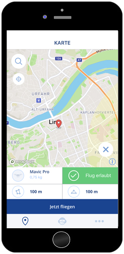 Drone Space Austro Control Drohnen App